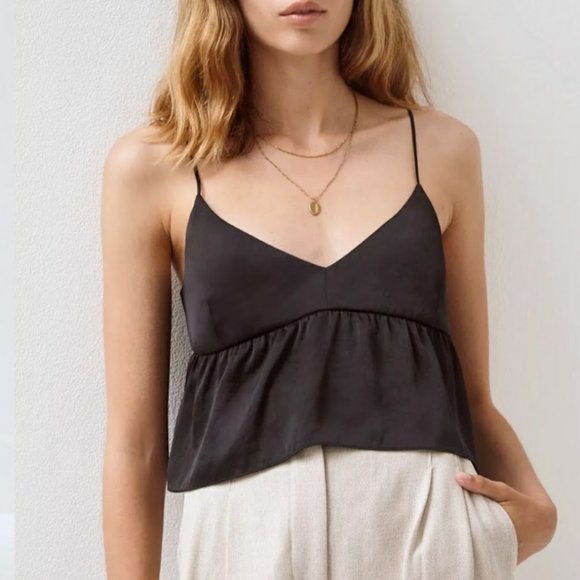 Tops - Aritzia Little Moon Black Love Camisole Tank Top